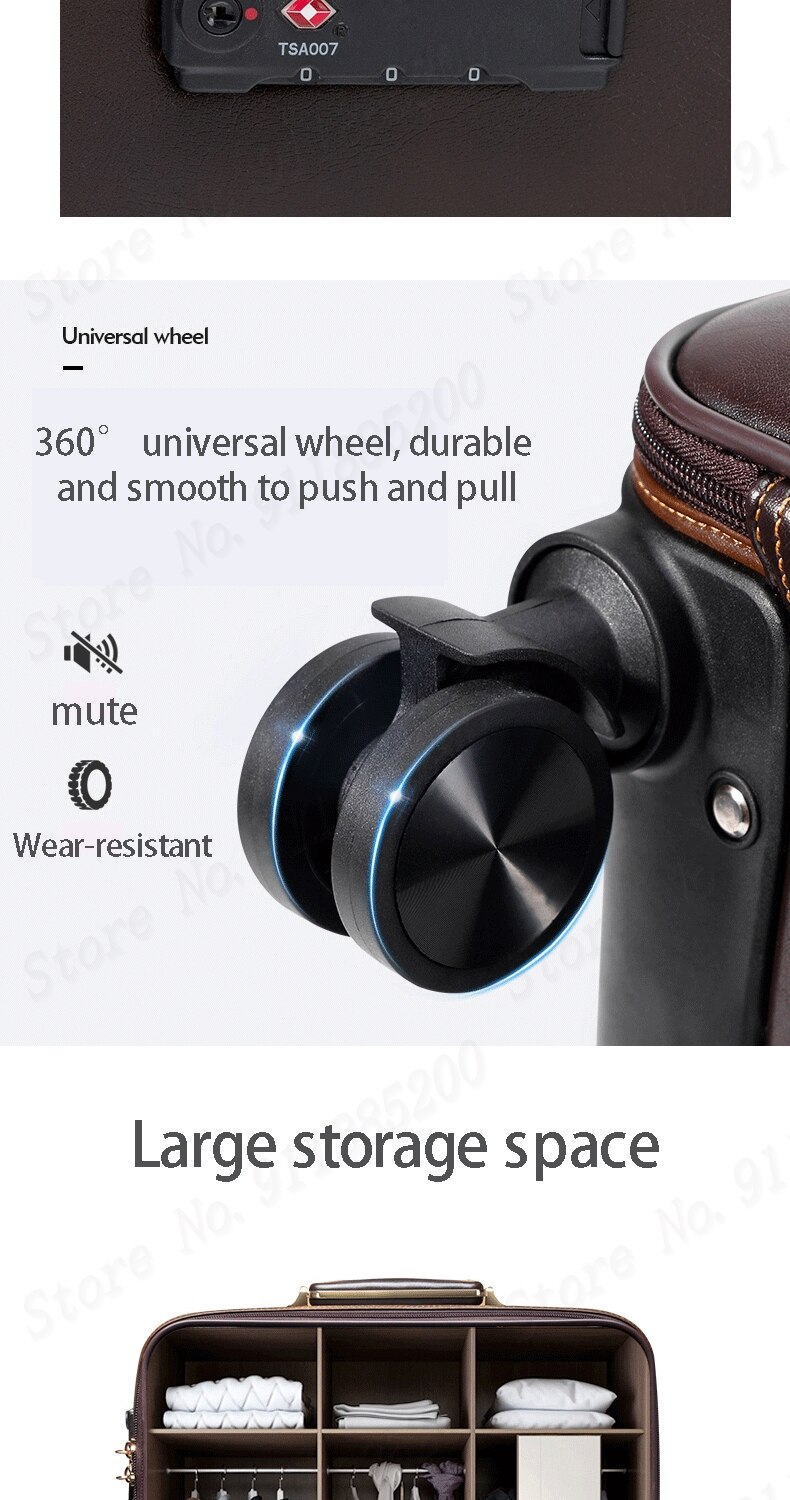 2022 new fashion luggage trolley bag - Image 10