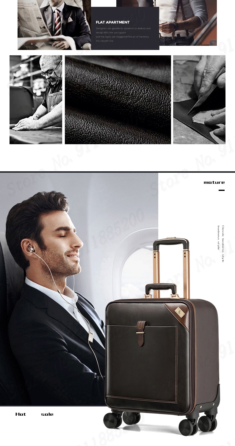 2022 new fashion luggage trolley bag - Image 14
