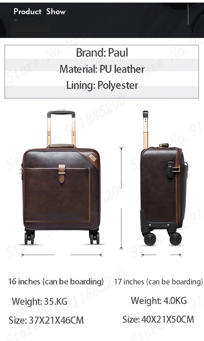 2022 new fashion luggage trolley bag - Image 7