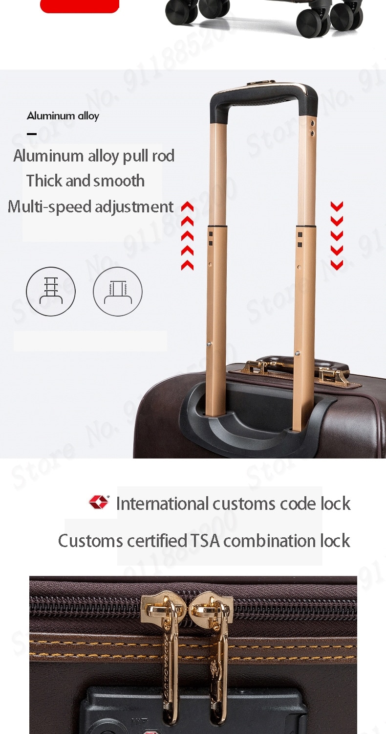 2022 new fashion luggage trolley bag - Image 11