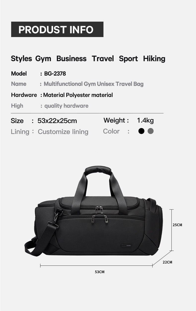 BANGE New Multifunctional luggage bag - Image 10